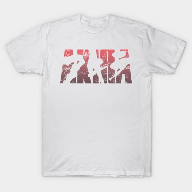 Akira Logo (aged and weathered) T-Shirt by GraphicGibbon